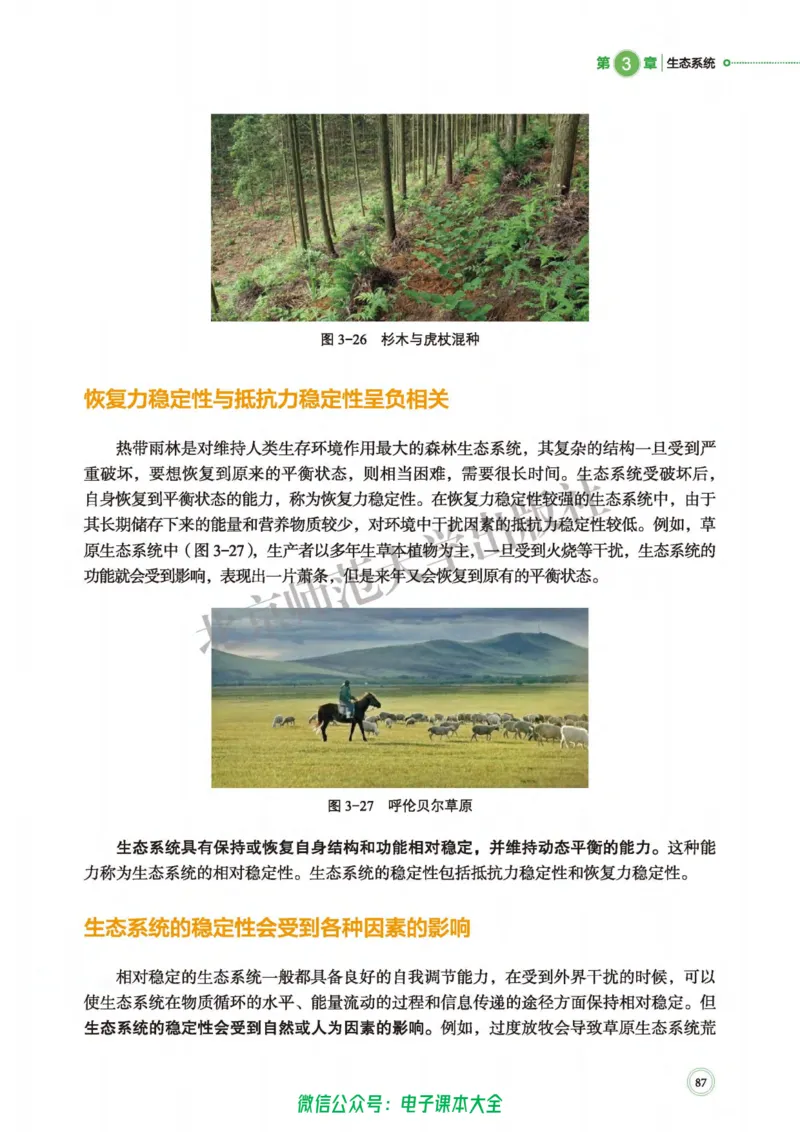 生物学选择性必修2生物与环境_高中三年全科资料_高中_高中电子教材_高中生物学_北师大