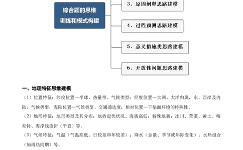 秘籍09地理思维建模专题积累（全国通用）_高中三年全科资料_高中_高中1_2026高中地理核心考点秘籍