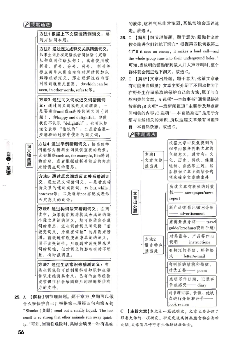 2026《万唯中考&bull;湖南黑白卷》英语黑白卷答案_2026中考押题卷合集_2026《万唯中考黑白卷》地方版(1)_2026《万唯中考&bull;湖南黑白卷》7科_2026《万唯中考&bull;湖南黑白卷》英语
