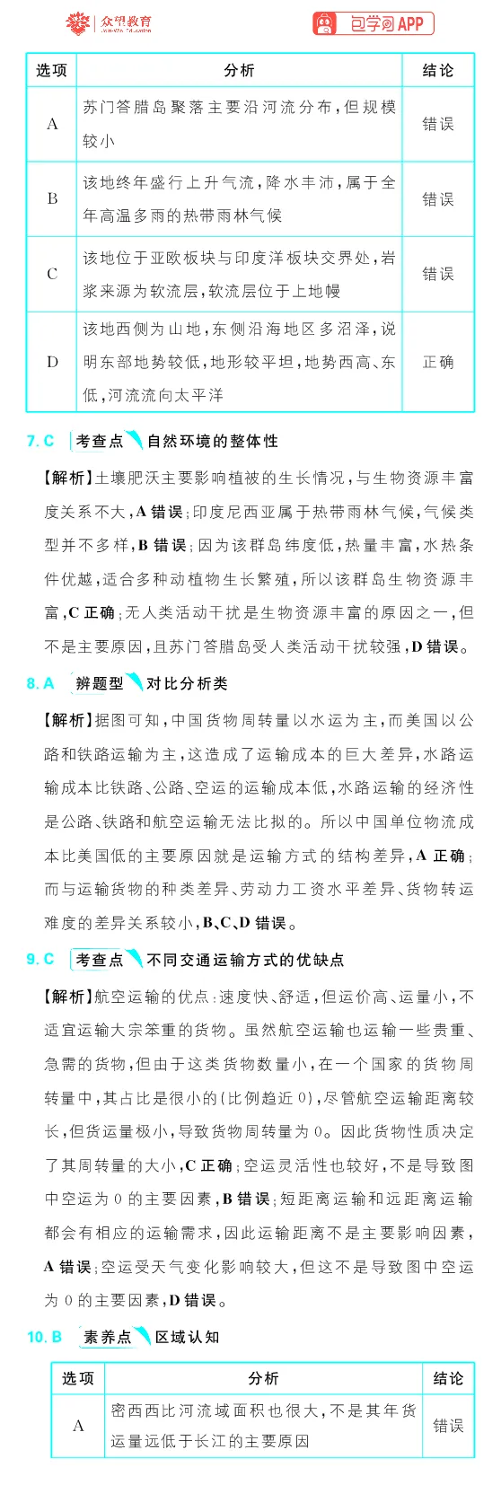 模块五综合训练_高中三年全科资料_高中_理想树2026版高考《必刷小题》8科全套_2026版理想树高考必刷小题地理_2026版理想树高考必刷小题地理解析