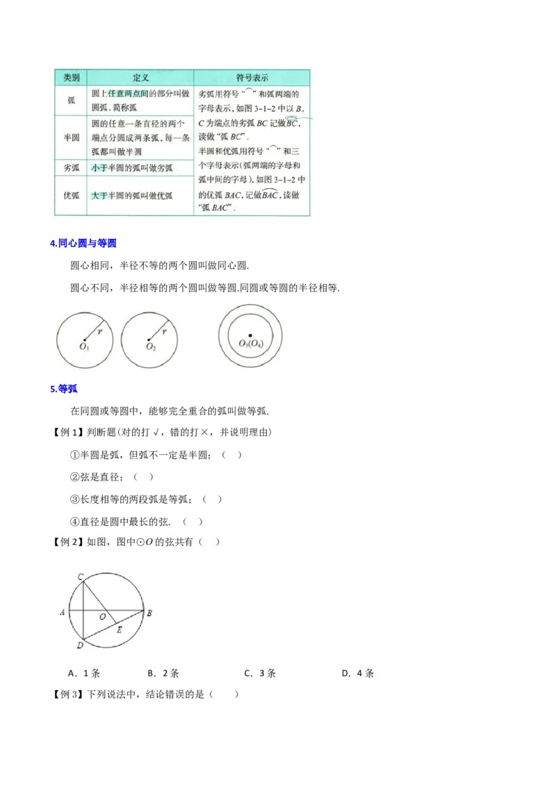 专题15圆的有关性质（6个知识点4种题型2个易错点4种中考考法）（学生版）_人教版数学九年级上册_版本二_九年级数学上册（人教版）_常见题型通关讲解练-V3_2024版