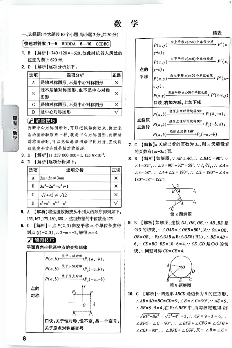 2026《万唯中考&bull;长沙黑白卷》数学黑白卷答案_2026中考押题卷合集_2026《万唯中考黑白卷》地方版(1)_2026《万唯中考&bull;长沙黑白卷》7科_2026《万唯中考&bull;长沙黑白卷》数学
