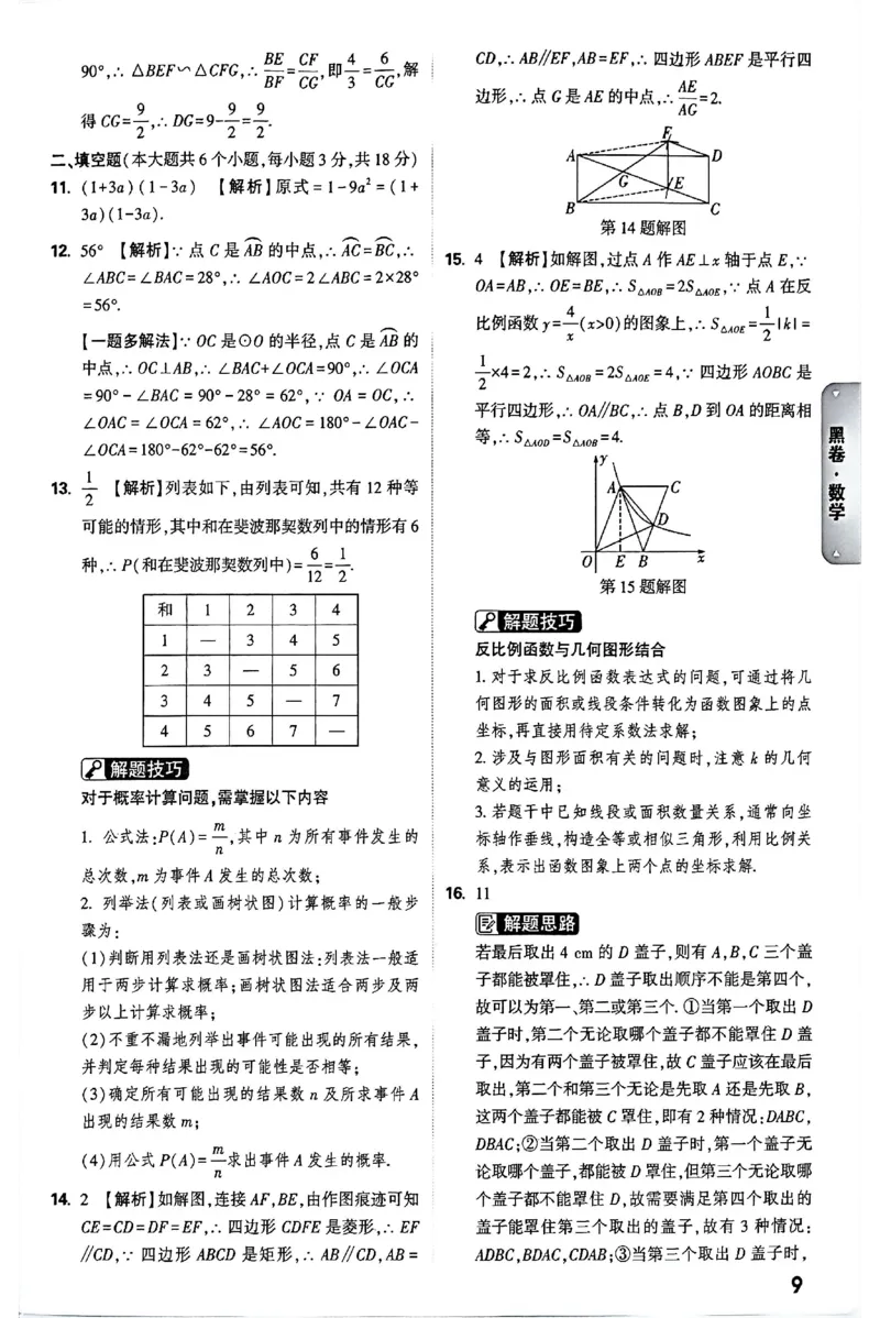 2026《万唯中考&bull;长沙黑白卷》数学黑白卷答案_2026中考押题卷合集_2026《万唯中考黑白卷》地方版(1)_2026《万唯中考&bull;长沙黑白卷》7科_2026《万唯中考&bull;长沙黑白卷》数学