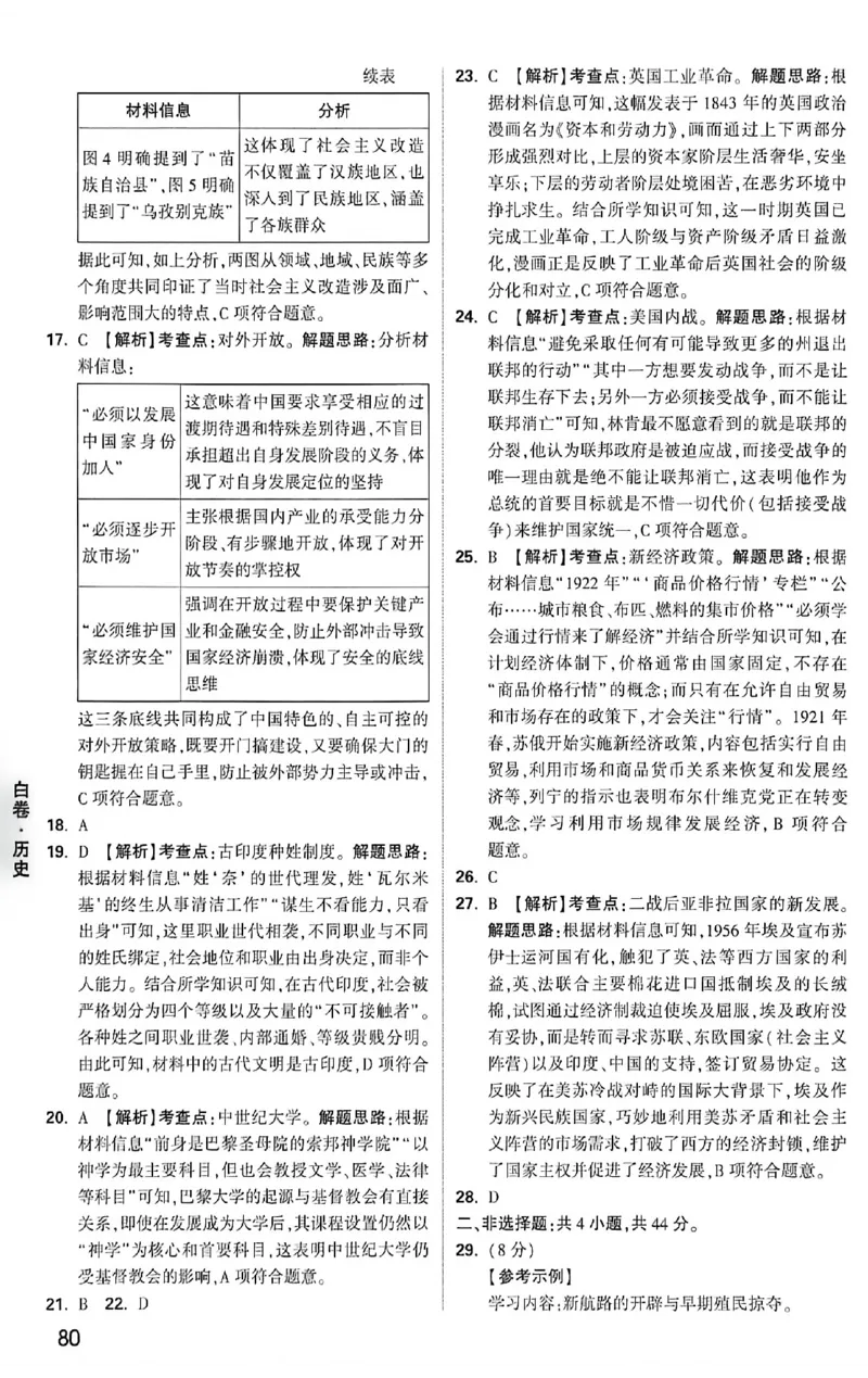 2026《万唯中考&bull;福建黑白卷》历史白卷答案_2026中考押题卷合集_2026《万唯中考黑白卷》地方版(1)_2026《万唯中考&bull;福建黑白卷》7科_2026《万唯中考&bull;福建黑白卷》历史