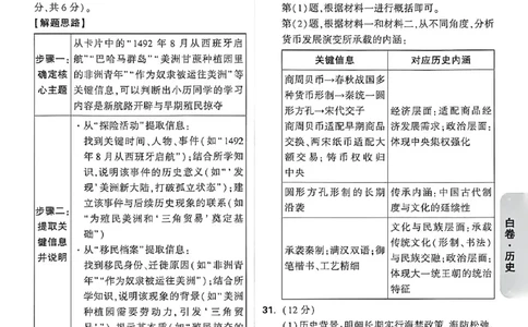 2026《万唯中考&bull;福建黑白卷》历史白卷答案_2026中考押题卷合集_2026《万唯中考黑白卷》地方版(1)_2026《万唯中考&bull;福建黑白卷》7科_2026《万唯中考&bull;福建黑白卷》历史