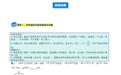 专题14垂径定理的四类综合题型（压轴题专项训练）（学生版）_人教版数学九年级上册_版本二_九年级数学上册（人教版）_压轴题专项-V5_2026版