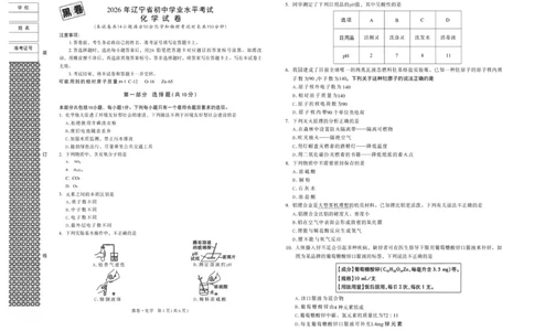 2026《万唯中考&bull;辽宁黑白卷》化学黑卷A3_2026中考押题卷合集_2026《万唯中考黑白卷》地方版(1)_2026《万唯中考&bull;辽宁黑白卷》7科_2026《万唯中考&bull;辽宁黑白卷》化学