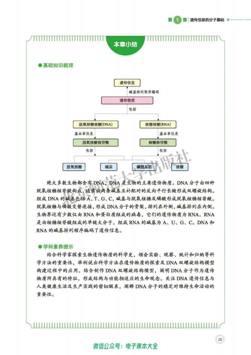生物学必修2遗传与进化_高中三年全科资料_高中_高中电子教材_高中生物学_北师大