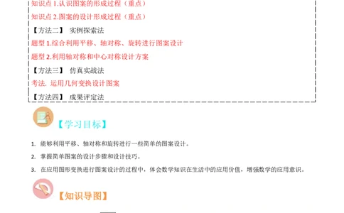 专题14课题学习图案设计（2个知识点2种题型1种中考考法）（学生版）_人教版数学九年级上册_版本二_九年级数学上册（人教版）_常见题型通关讲解练-V3_2024版