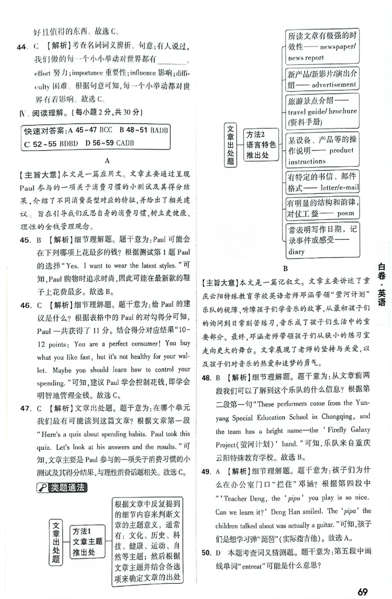 2026《万唯中考&bull;重庆黑白卷》英语白卷答案_2026中考押题卷合集_2026《万唯中考黑白卷》地方版(1)_2026《万唯中考&bull;重庆黑白卷》7科_2026《万唯中考&bull;重庆黑白卷》英语