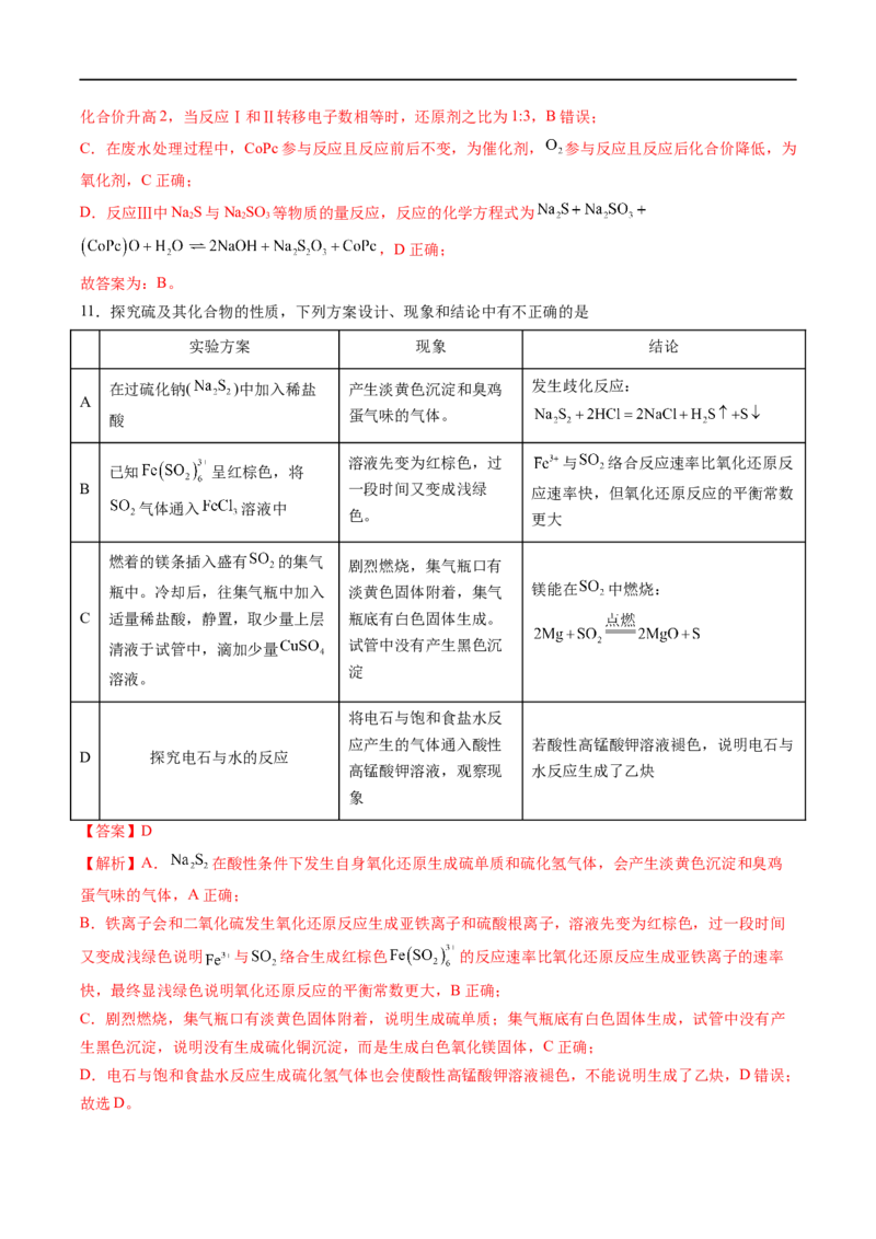 易错类型04氧化还原反应（6大易错点）（解析版）_高中三年全科资料_高中_15高中全科《高考易错题》2025版_高考化学备战2025年高考易错题（新全国通用）_教师版（含答案解析）