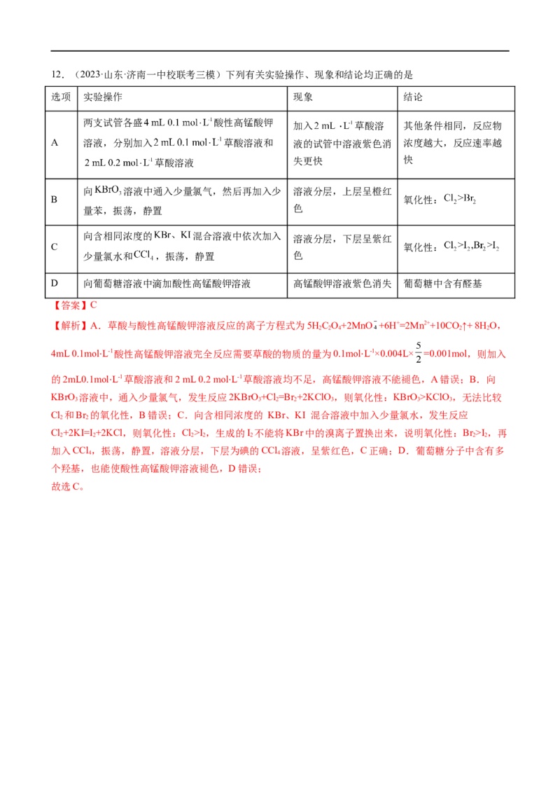 易错类型04氧化还原反应（6大易错点）（解析版）_高中三年全科资料_高中_15高中全科《高考易错题》2025版_高考化学备战2025年高考易错题（新全国通用）_教师版（含答案解析）