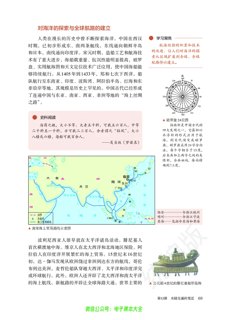 普通高中教科书历史选择性必修2经济与社会生活_高中三年全科资料_高中_高中电子教材_高中历史_旧