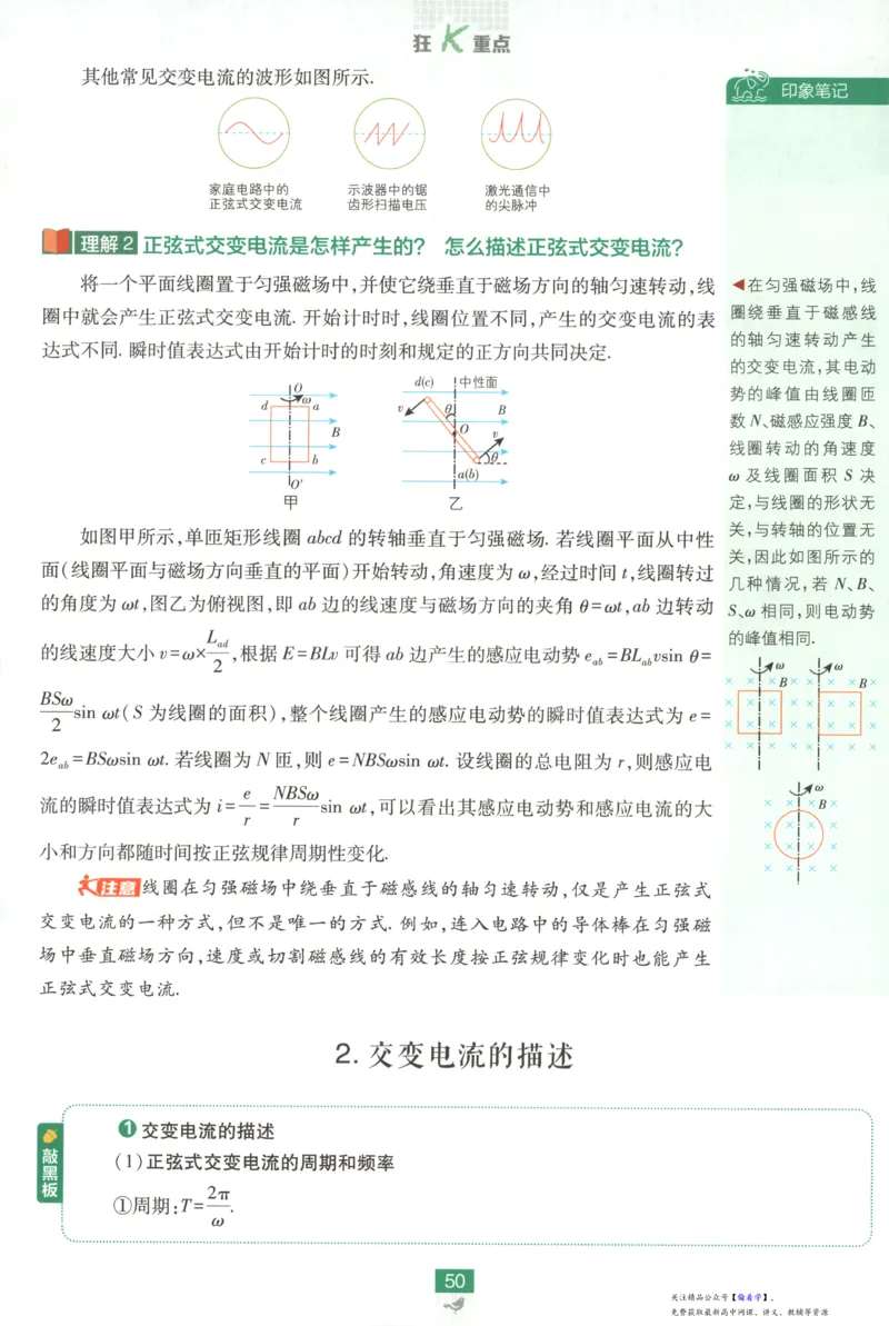 狂K重点_高中三年全科资料_高中_2026版高中必刷题物理选修二RJ(1)