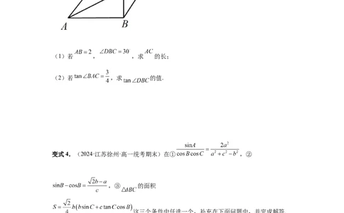 第33讲解三角形图形问题（学生版）_高中三年全科资料_高考数学《必刷5000题》2025版_2025高考数学必刷5000题（分章节WORD）