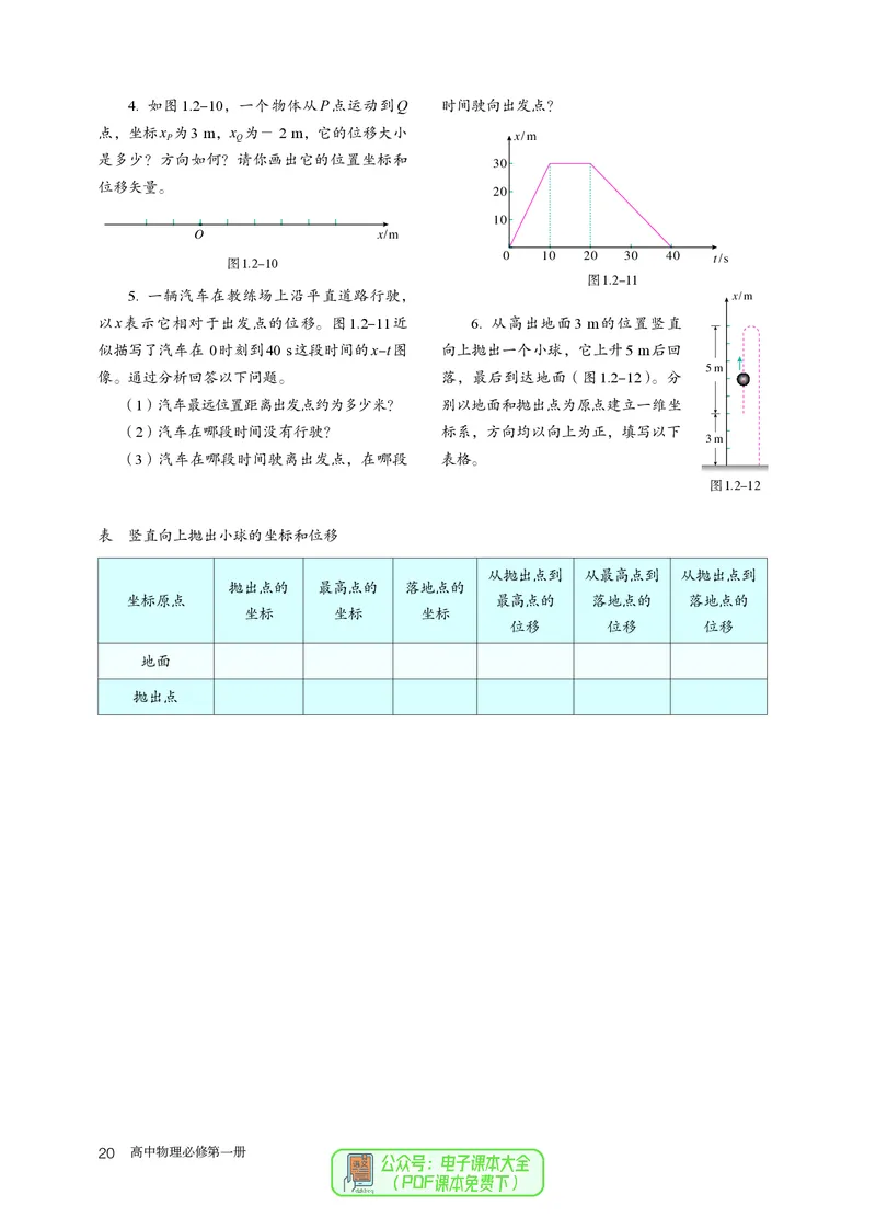 物理必修第1册_高中三年全科资料_高中_高中电子教材_高中物理_人教版