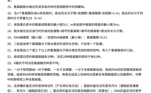 生物高考必背结论性语句集萃(1)_高中三年全科资料_高中三年全科资料_生物