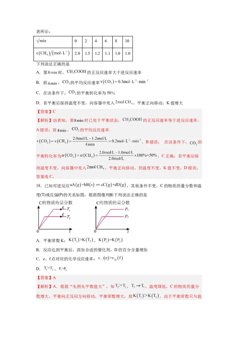 第04讲化学平衡-暑假衔接新高二化学暑假精品课（人教版）（教师版）_高中三年全科资料_高中_高中1_2025秋新高二《暑假衔接讲义》（语数外理化）电子版