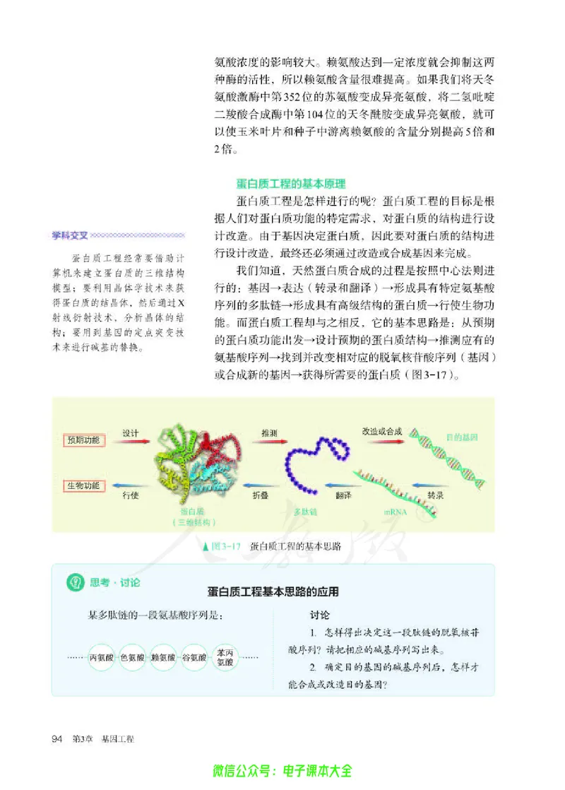 普通高中教科书生物学选择性必修3生物技术与工程_高中三年全科资料_高中_高中电子教材_高中生物学_人教版_旧