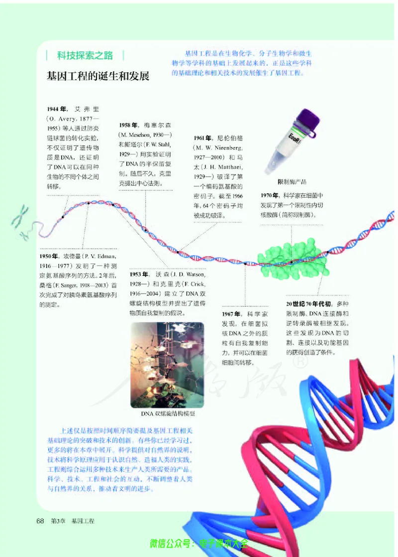 普通高中教科书生物学选择性必修3生物技术与工程_高中三年全科资料_高中_高中电子教材_高中生物学_人教版_旧
