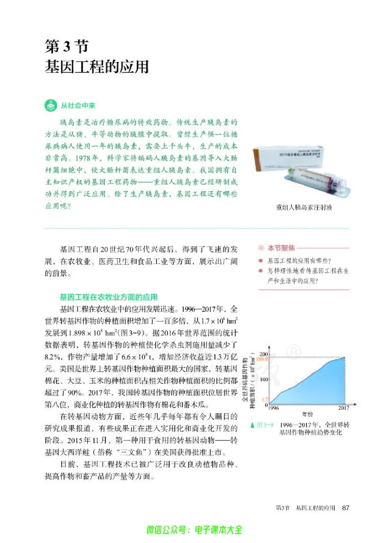 普通高中教科书生物学选择性必修3生物技术与工程_高中三年全科资料_高中_高中电子教材_高中生物学_人教版_旧