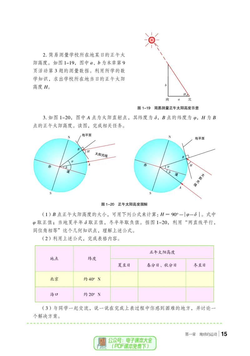普通高中教科书地理选择性必修1_高中三年全科资料_高中_高中电子教材_高中地理_湘教版