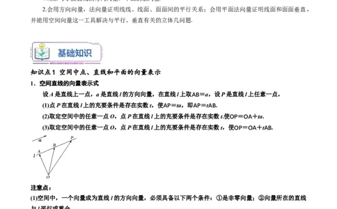 第10讲用空间向量研究直线、平面的位置关系4种常见方法归类（学生版）-新高二暑假衔接（人教版）_高中三年全科资料_高中_高中1_2025秋新高二《暑假衔接讲义》（语数外理化）电子版