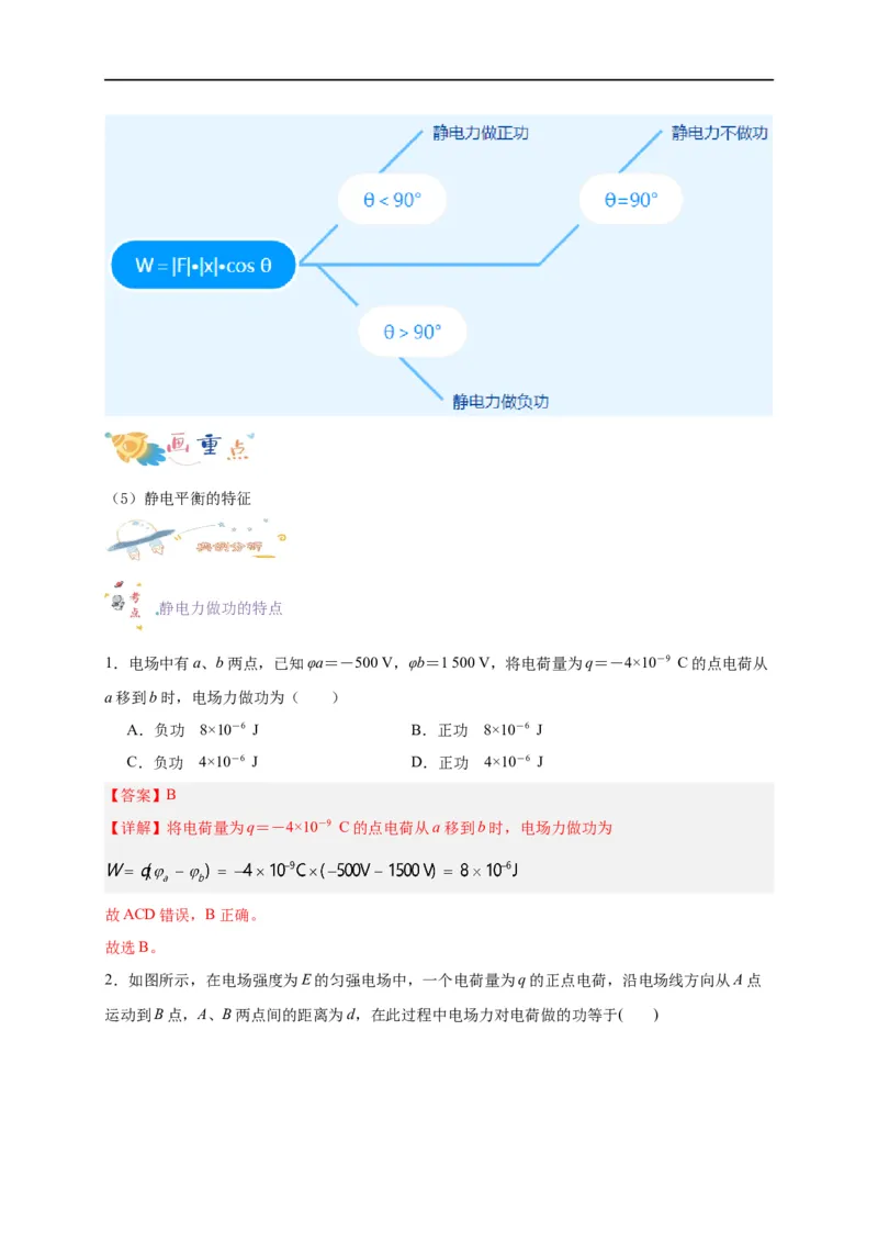 第33讲10.1电势能和电势（教师版）-新高二暑假精品课（人教版）_高中三年全科资料_高中_高中1_2025秋新高二《暑假衔接讲义》（语数外理化）电子版_暑假衔接第2套新高二物理