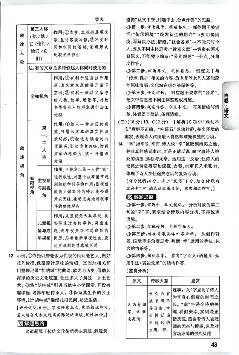 2026《万唯中考&bull;长沙黑白卷》语文答案_2026中考押题卷合集_2026《万唯中考黑白卷》地方版(1)_2026《万唯中考&bull;长沙黑白卷》7科_2026《万唯中考&bull;长沙黑白卷》语文