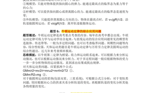 物理16种常见题型的解题方法和思维模板_高中三年全科资料_高中三年全科资料_物理