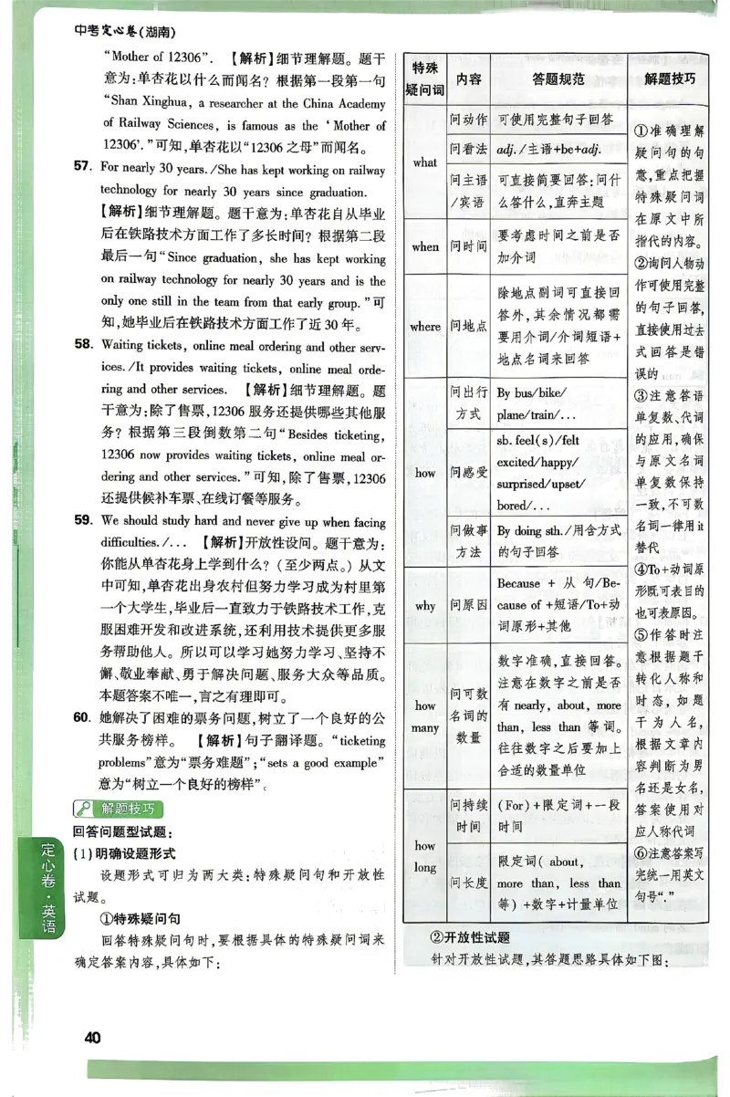 2026《万唯中考&bull;湖南定心卷》英语答案_2026中考押题卷合集_2026《万唯中考定心卷》各地方版_2026《万唯中考&bull;湖南定心卷》7科_2026《万唯中考&bull;湖南定心卷》英语