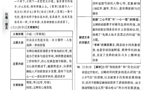 2026《万唯中考&bull;福建黑白卷》语文白卷答案_2026中考押题卷合集_2026《万唯中考黑白卷》地方版(1)_2026《万唯中考&bull;福建黑白卷》7科_2026《万唯中考&bull;福建黑白卷》语文