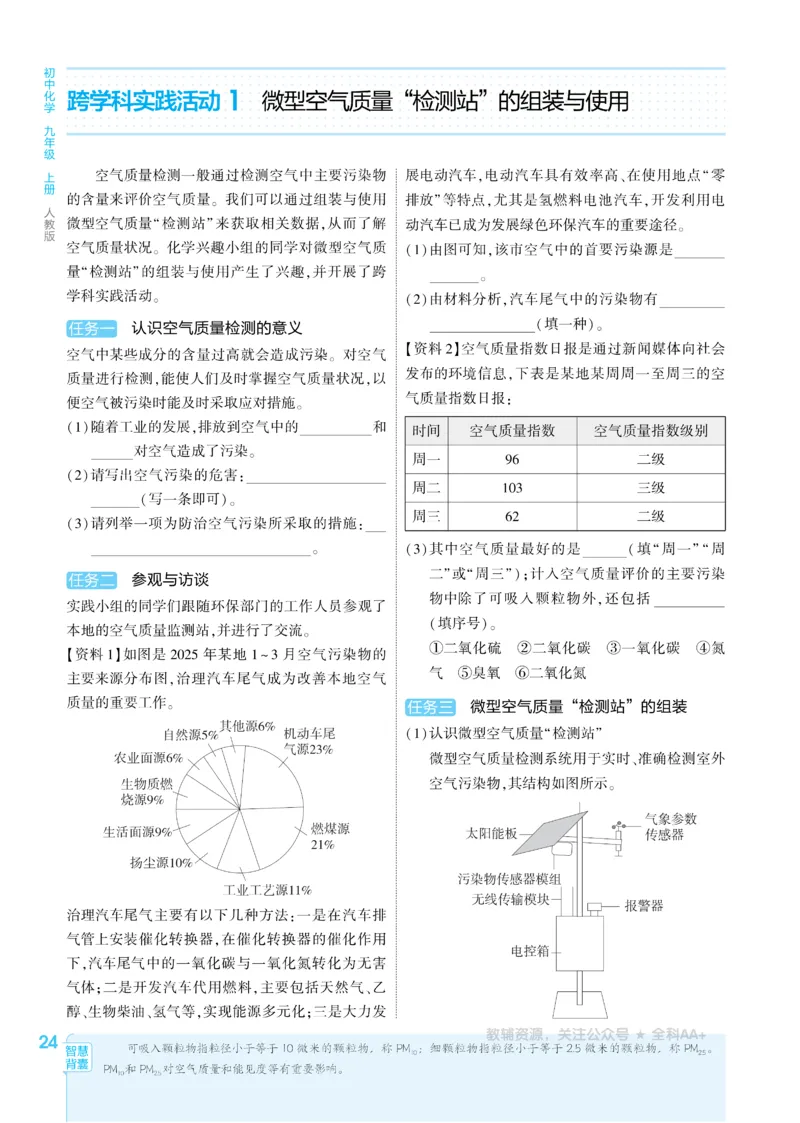 2026《初中53同步》化学九上(人教)_2026中考押题卷合集_2026新中考中考全科资料_2026版初中《5年高考3年模拟》9年级上册（化学）（人教）