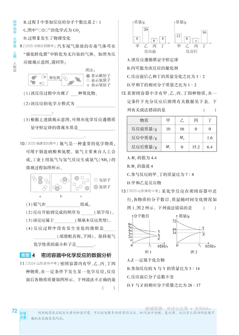 2026《初中53同步》化学九上(人教)_2026中考押题卷合集_2026新中考中考全科资料_2026版初中《5年高考3年模拟》9年级上册（化学）（人教）