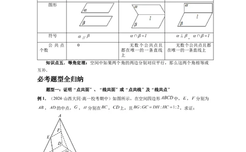 第47讲空间点、直线、平面之间的位置关系（教师版）_高中三年全科资料_高考数学《必刷5000题》2025版_2025高考数学必刷5000题（分章节WORD）
