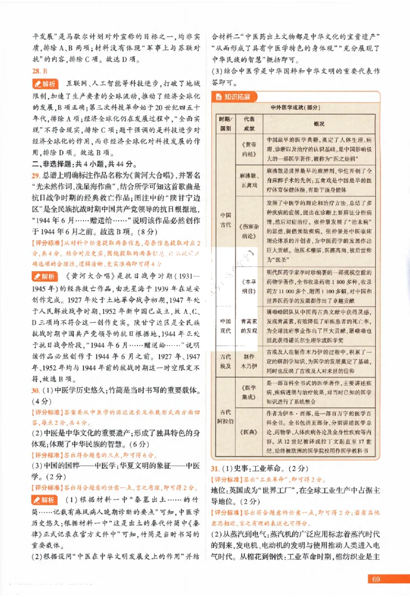 2026《福建中考&bull;载望考前预测解密卷》7科答案详解详析_2026中考押题卷合集_2026《载望中考&bull;预测解密卷》多地方版_2026《载望中考&bull;考前预测解密卷》福建7科