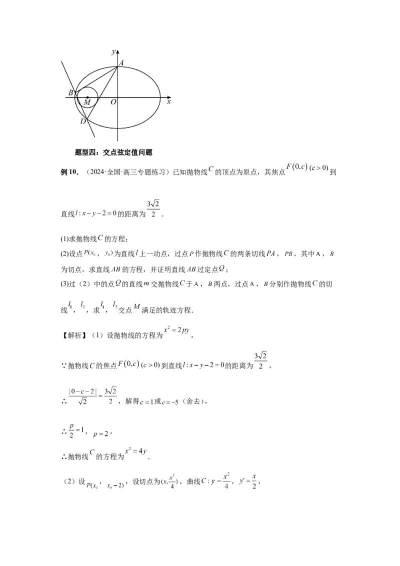 第76讲双切线问题(教师版)_高中三年全科资料_高考数学《必刷5000题》2025版_2025高考数学必刷5000题（分章节WORD）