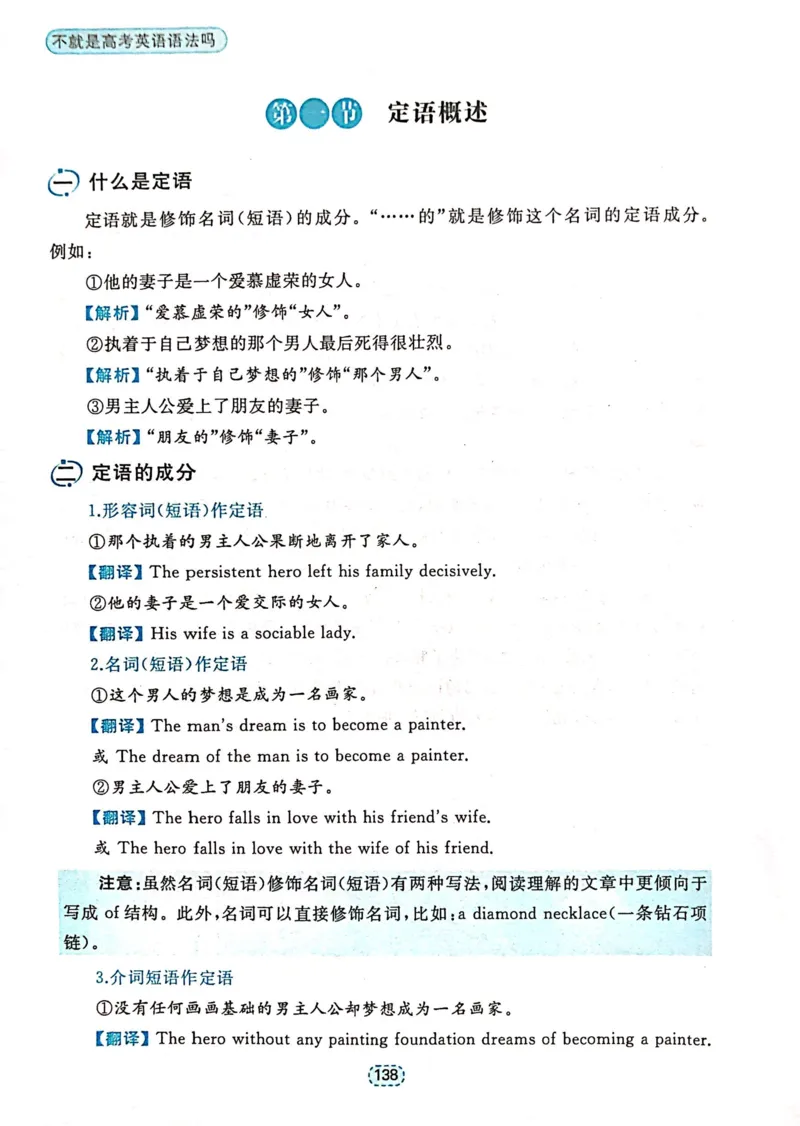 第四章定语和定语从句_高中三年全科资料_高中_高中1_刘晓艳高中刘晓燕《大雁英语》高中语法+单词（视频+讲义）_刘晓艳不就是高考英语语法吗（视频课+配套电子讲义）