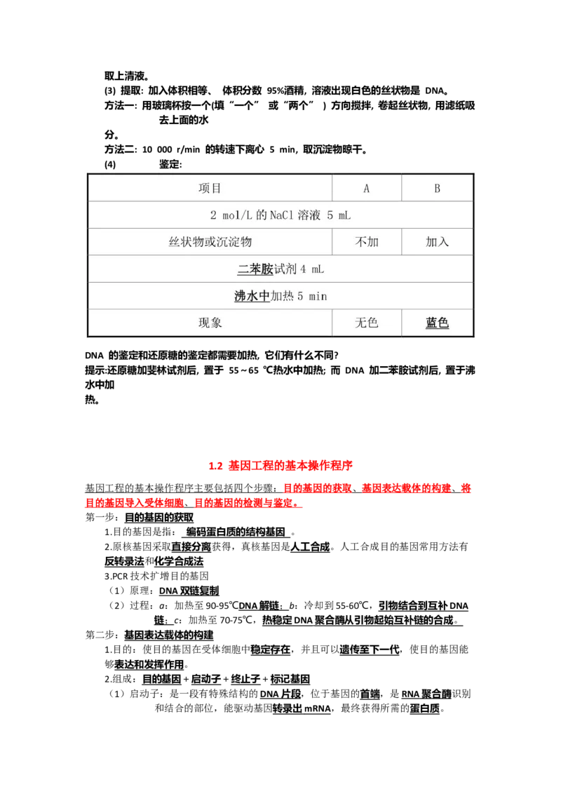 第3章基因工程期末复习知识点总结新教材人教版高中生物选择性必修三_高中三年全科资料_高中_1高中基础资料包_A-高中必背9科知识点_生物_高中生物全书知识点梳理+总结