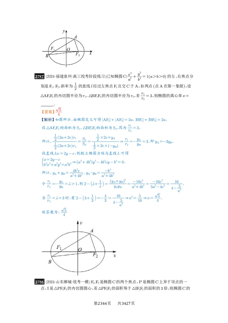 第67讲圆锥曲线离心率题型全归纳_高中三年全科资料_高考数学《必刷5000题》2025版_2025高考数学必刷5000题（解析版分章节PDF）