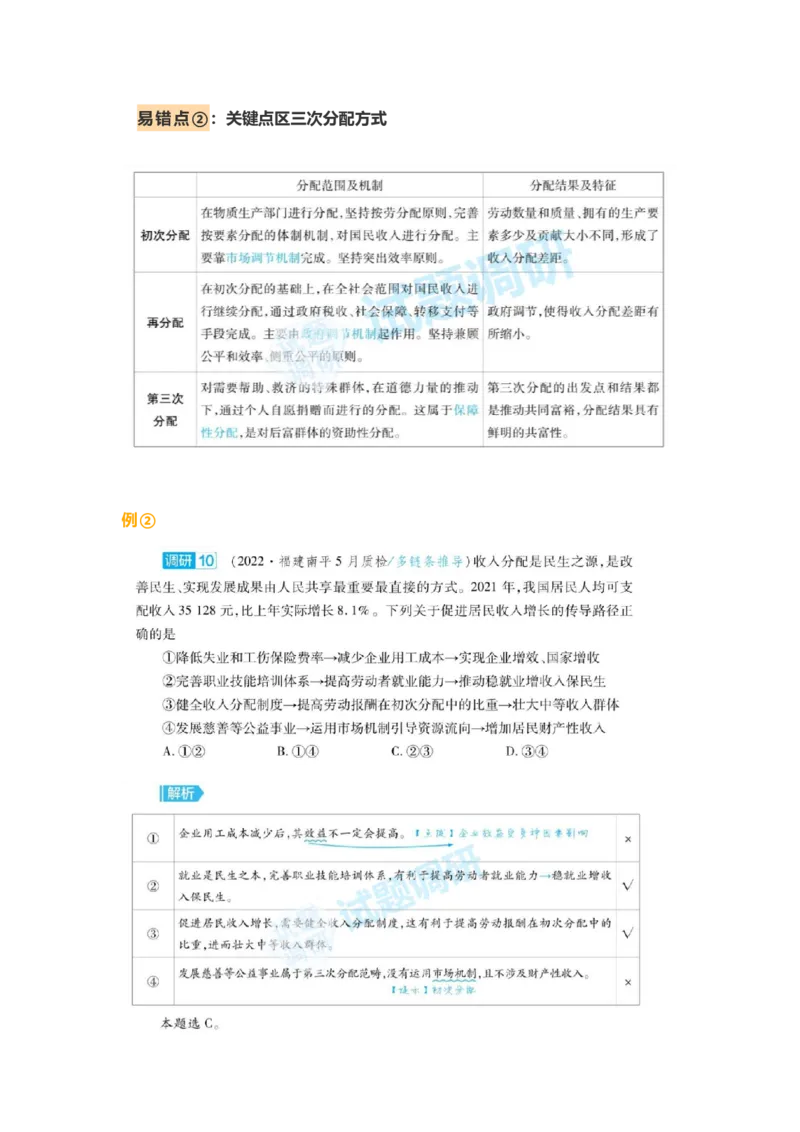 经济生活中的2个重难点_高中三年全科资料_高中_1高中基础资料包_A-高中必背9科知识点_政治