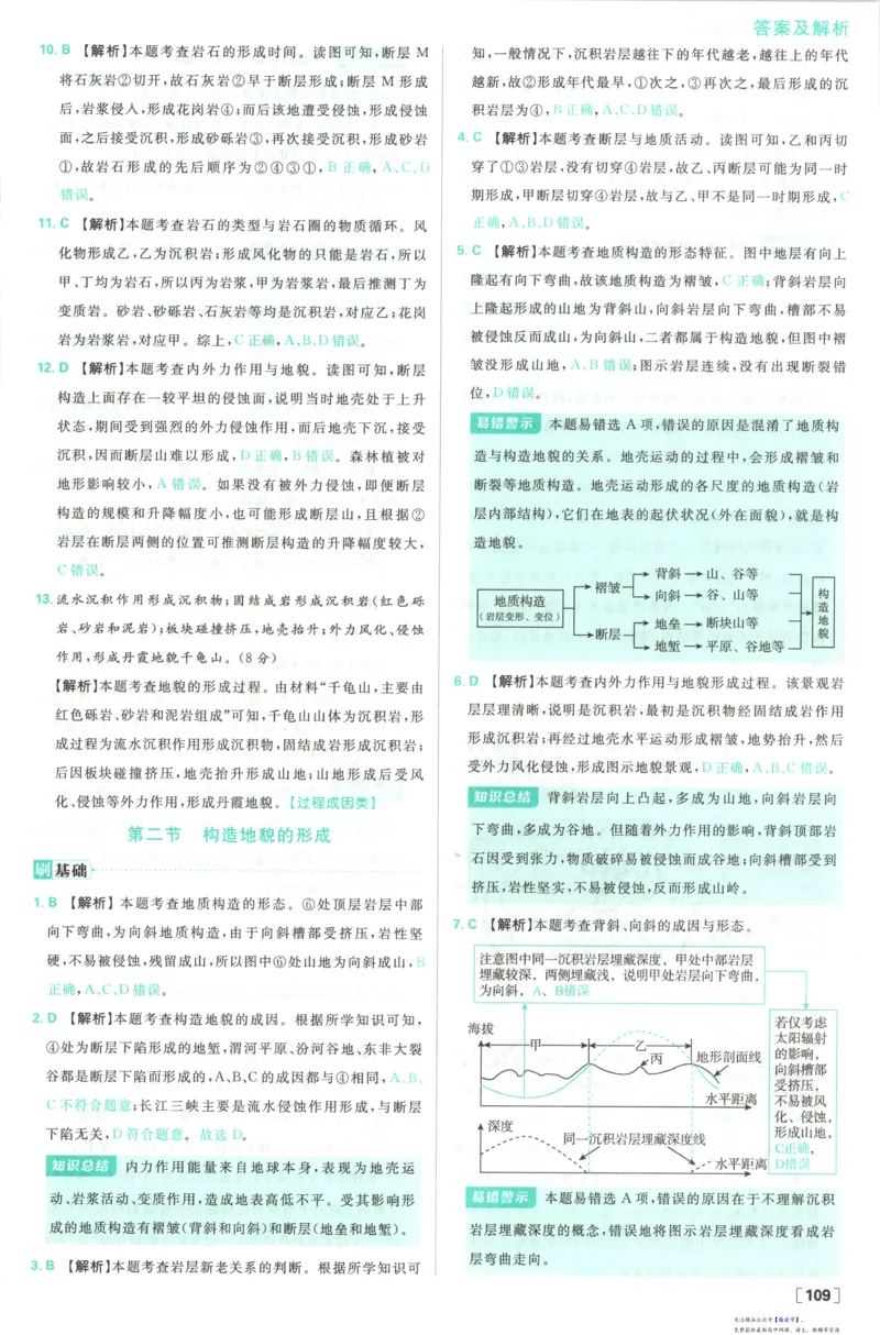 答案_高中三年全科资料_高中_2026版高中必刷题地理选修1RJ