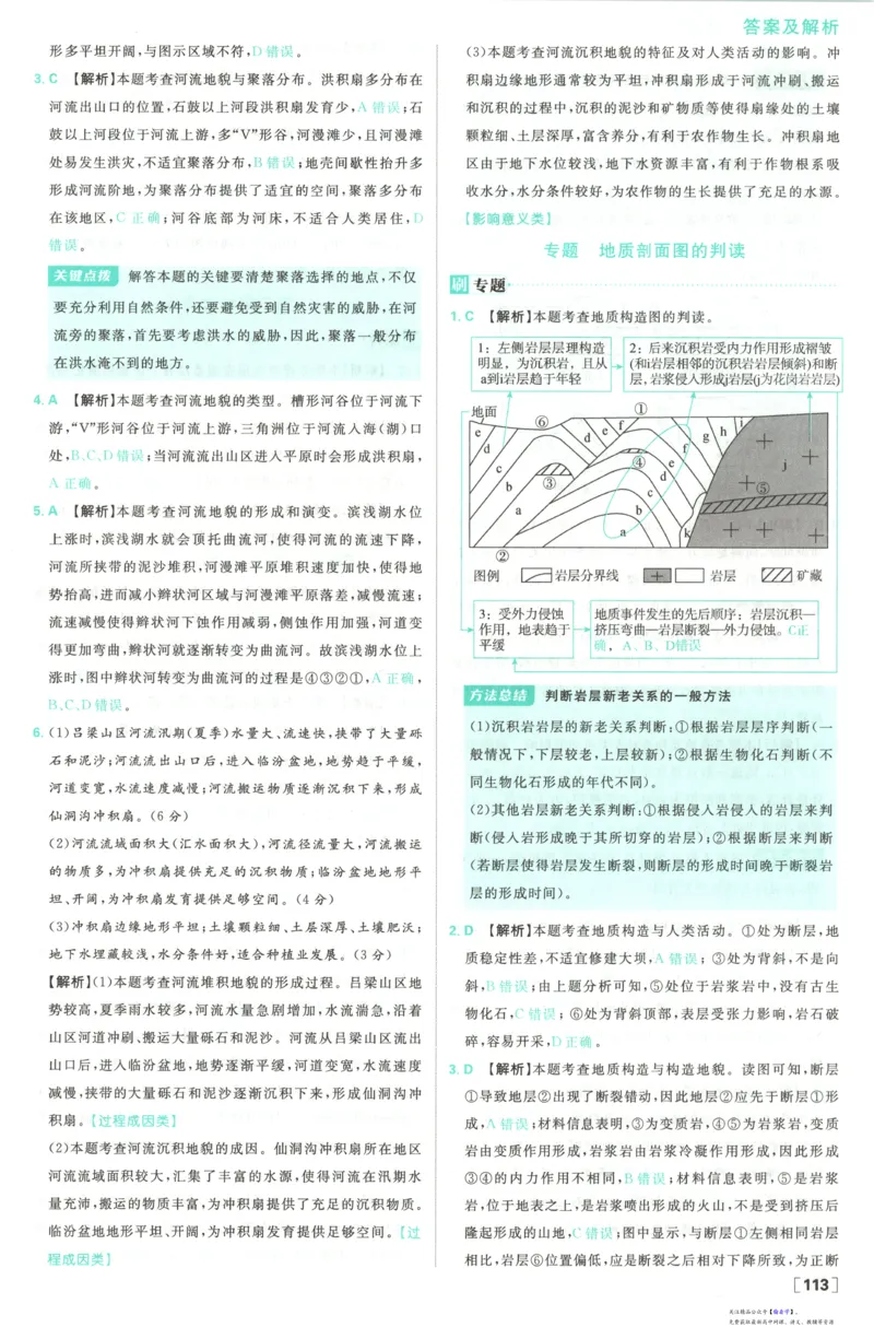 答案_高中三年全科资料_高中_2026版高中必刷题地理选修1RJ