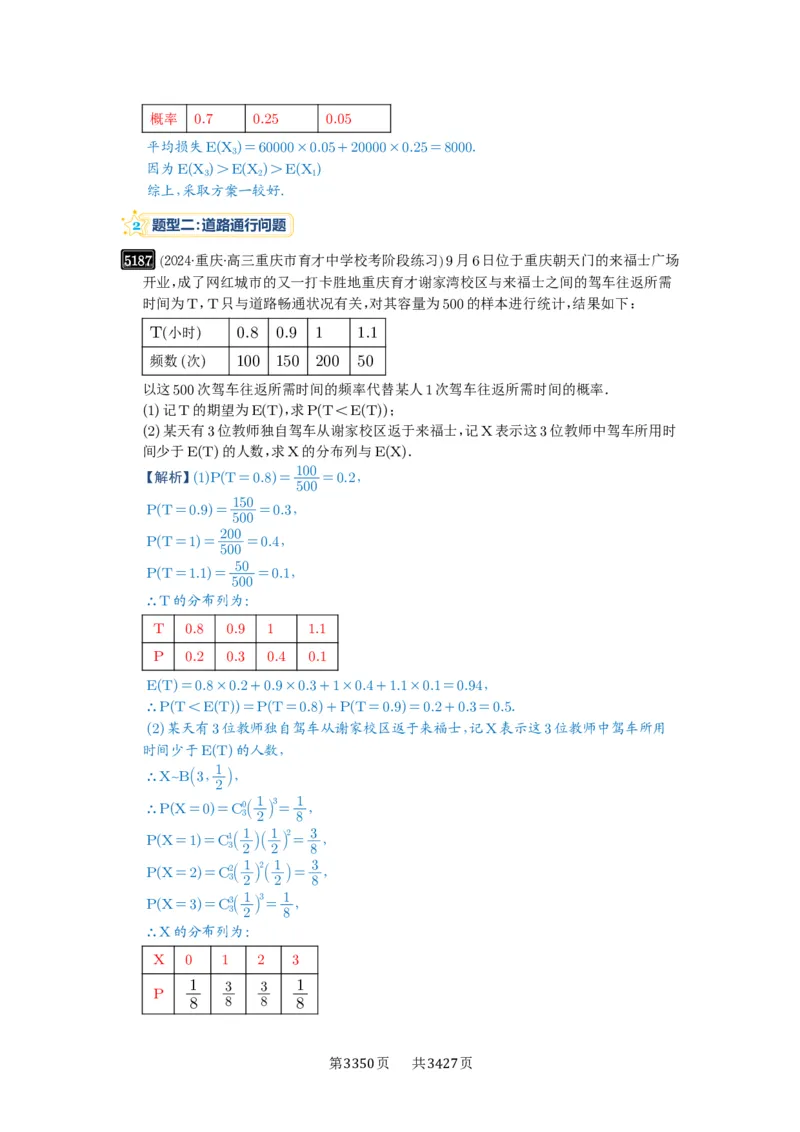 第93讲概率与统计的综合应用_高中三年全科资料_高考数学《必刷5000题》2025版_2025高考数学必刷5000题（解析版分章节PDF）