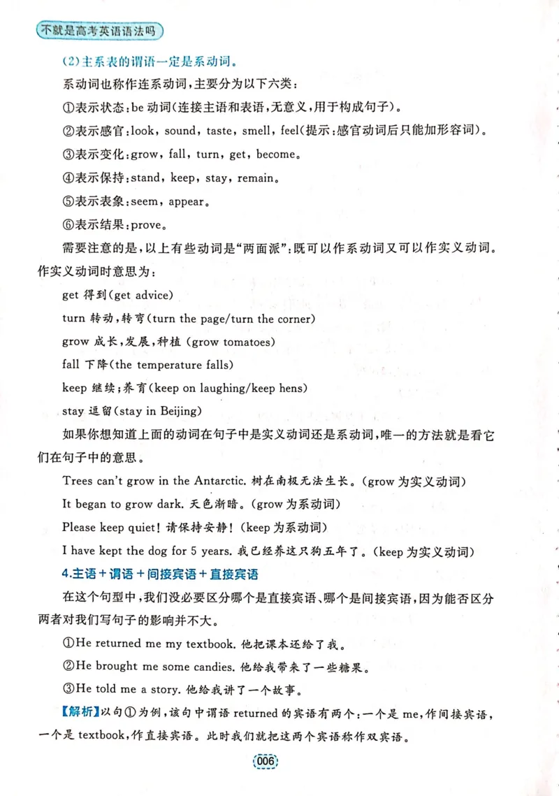 第一章简单句_高中三年全科资料_高中_高中1_刘晓艳高中刘晓燕《大雁英语》高中语法+单词（视频+讲义）_刘晓艳不就是高考英语语法吗（视频课+配套电子讲义）_第一部分语法趣讲