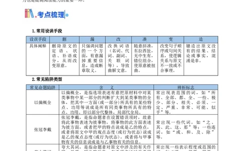 考点02理解与推断-备战2025年高考语文一轮复习考点帮（新高考通用）（学生版）_高中三年全科资料_高中_高中1_备战2026年高考语文一轮复习考点帮（新高考通用）