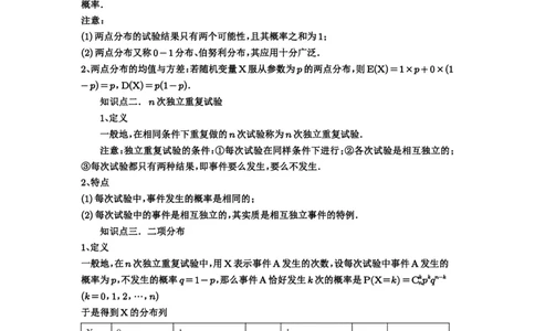 第92讲两点分布、二项分布、超几何分布与正态分布_高中三年全科资料_高考数学《必刷5000题》2025版_2025高考数学必刷5000题（解析版分章节PDF）