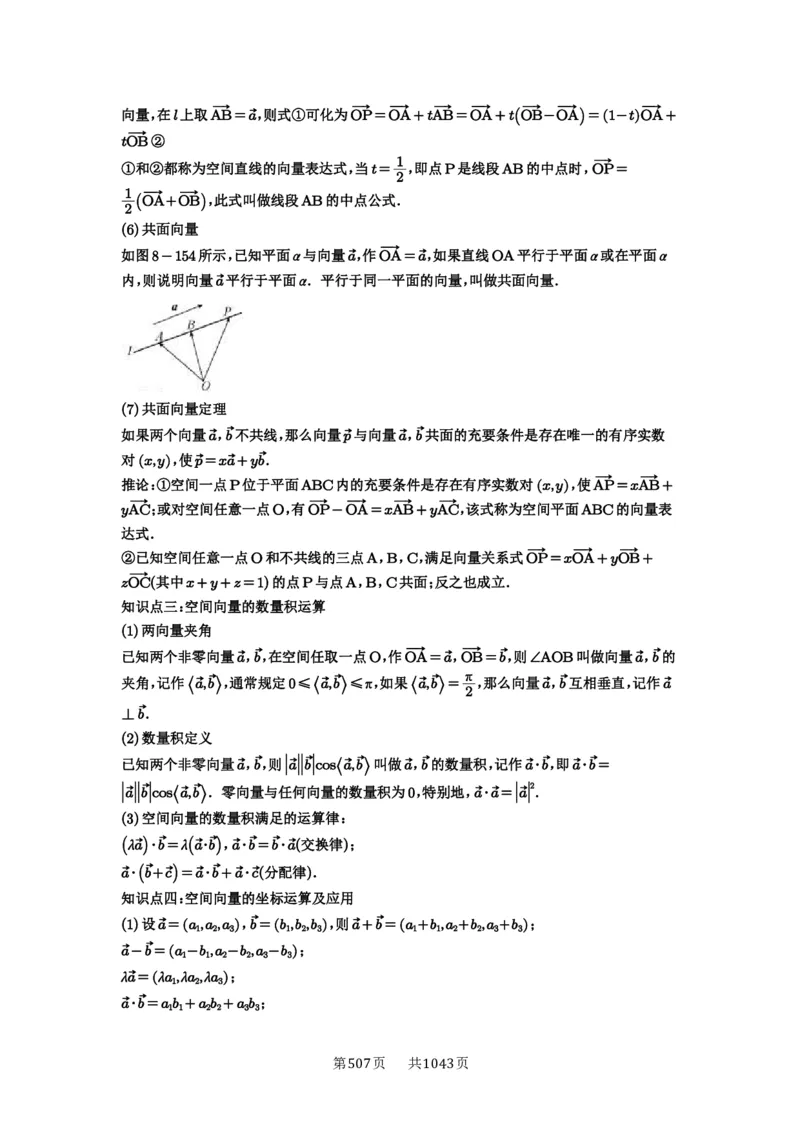 第54讲空间向量及其应用_高中三年全科资料_高考数学《必刷5000题》2025版_2025高考数学必刷5000题（原卷版分章节PDF）