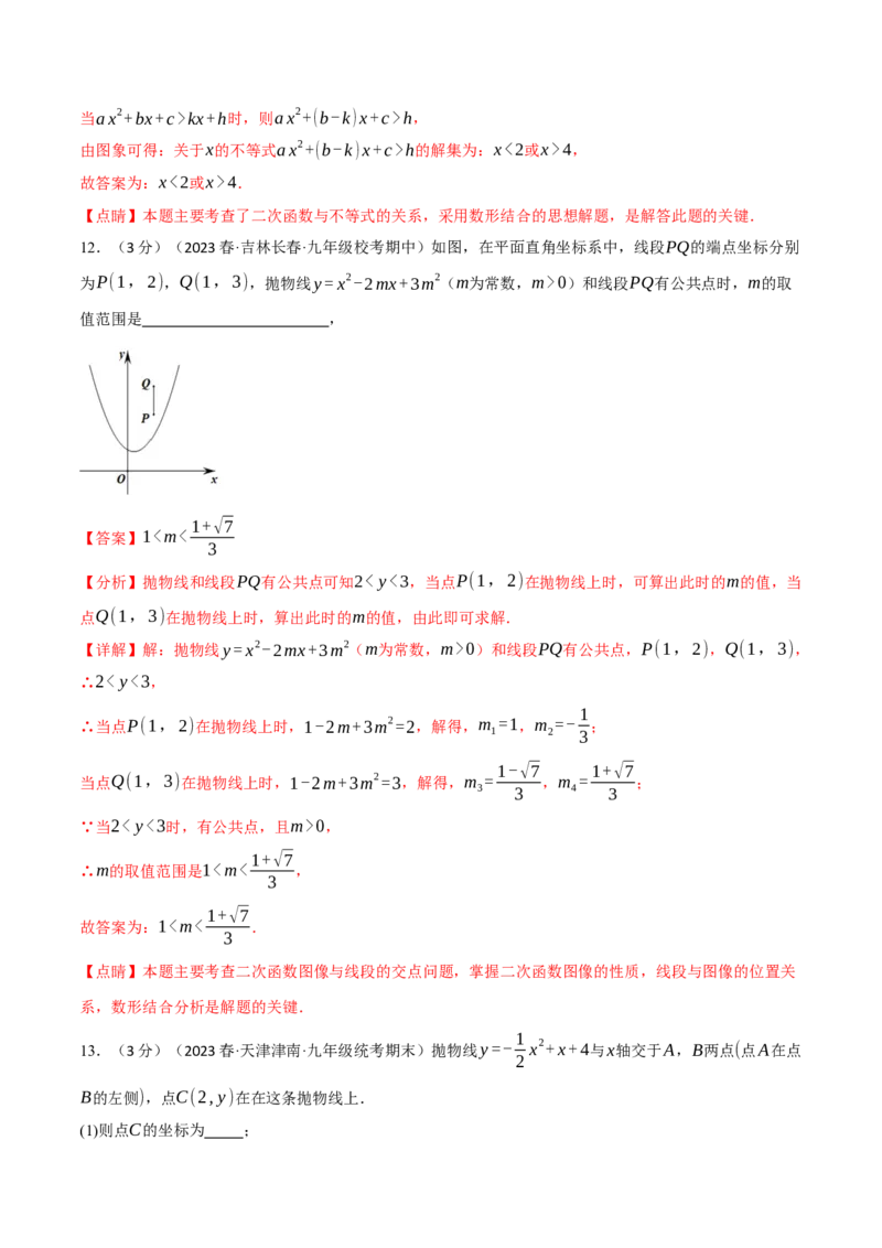 专题22.10二次函数章末拔尖卷（人教版）（教师版）_人教版数学九年级上册_版本二_九年级数学上册（人教版）_母题专项-U66_2024版_教师版（含答案解析，目录与学生版一致）