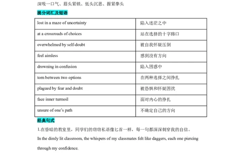 续写语言之成长类_高中三年全科资料_高中_2026版《李辉英语》讲义_高三讲义_读后续写汇总资料_话题续写